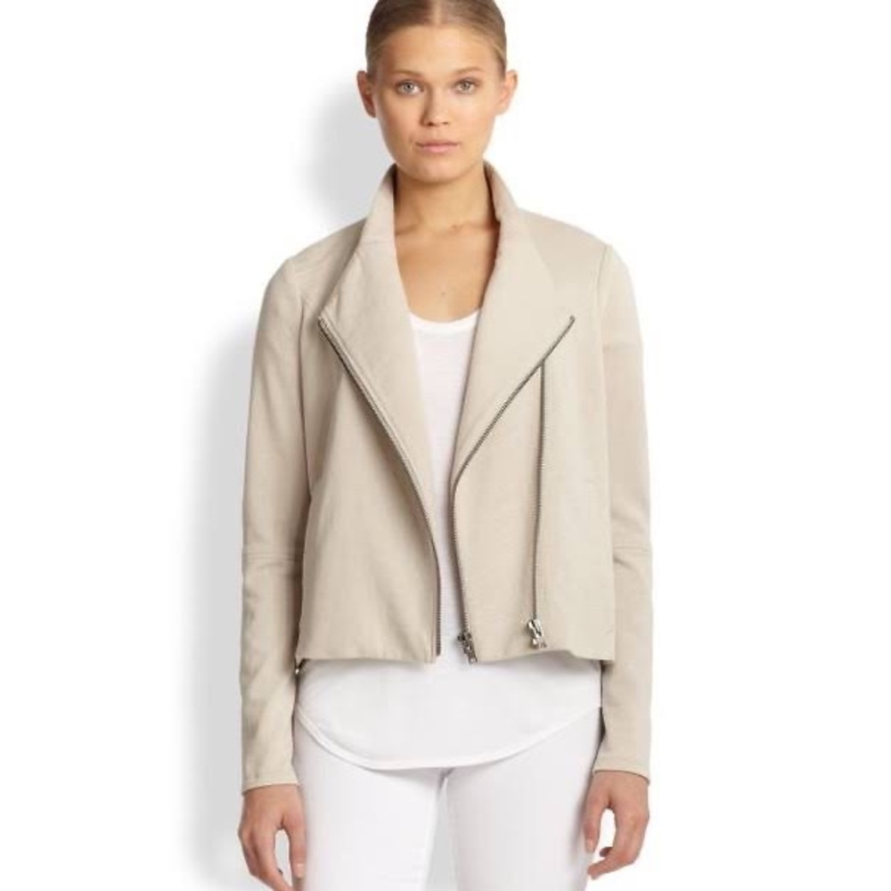 NWT Helmut Lang Double Zip Draped Tan Jacket P/XS - Picture 4 of 16